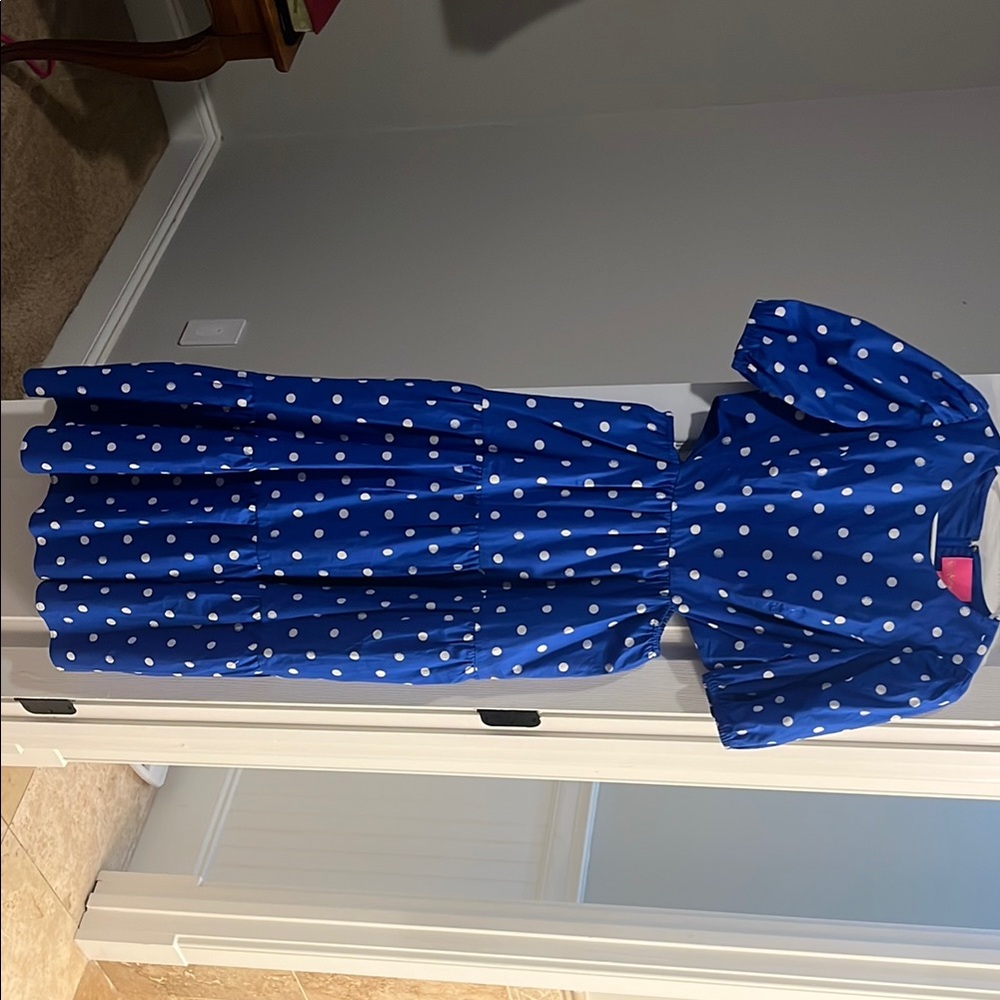 Lilly Pulitzer Blue Dress with White Patterns